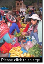 Local market in Lares, Province of Cuzco, Peru. (Photo: Michel Pimbert, IIED)